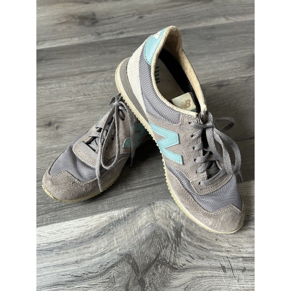 New Balance 620 J Crew Gray and Teal Suede Women's Sneakers Size 7